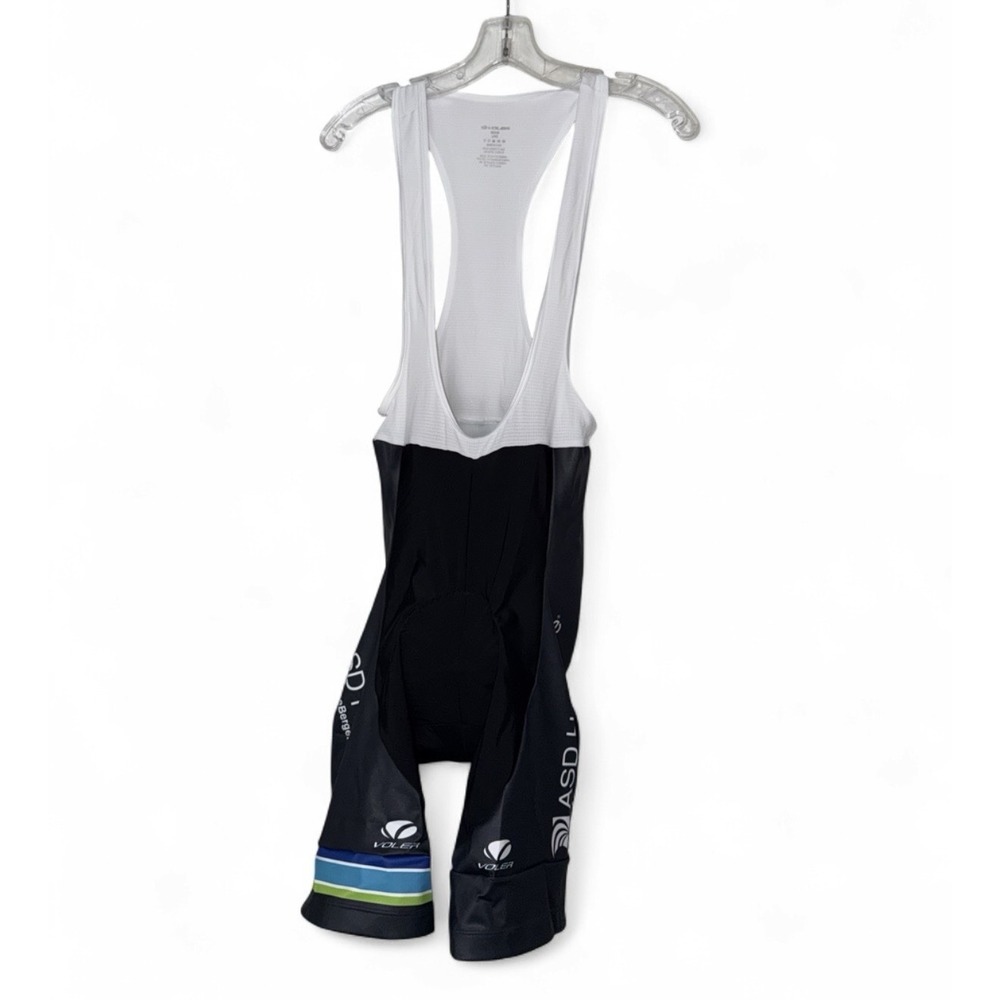 Voler Mens L Road Bike Cycling Bib Shorts Padded Chamois Black USA Made Large
